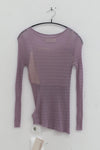 SWAYING 25 Early Autumn Micro-transparent Slim Fit Sweater SW-SW25PF1T06C3-ZI Purple (SW25PF1T06)